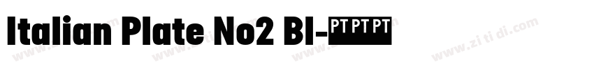 Italian Plate No2 Bl字体转换 Italian Plate No2 Bl字体转换